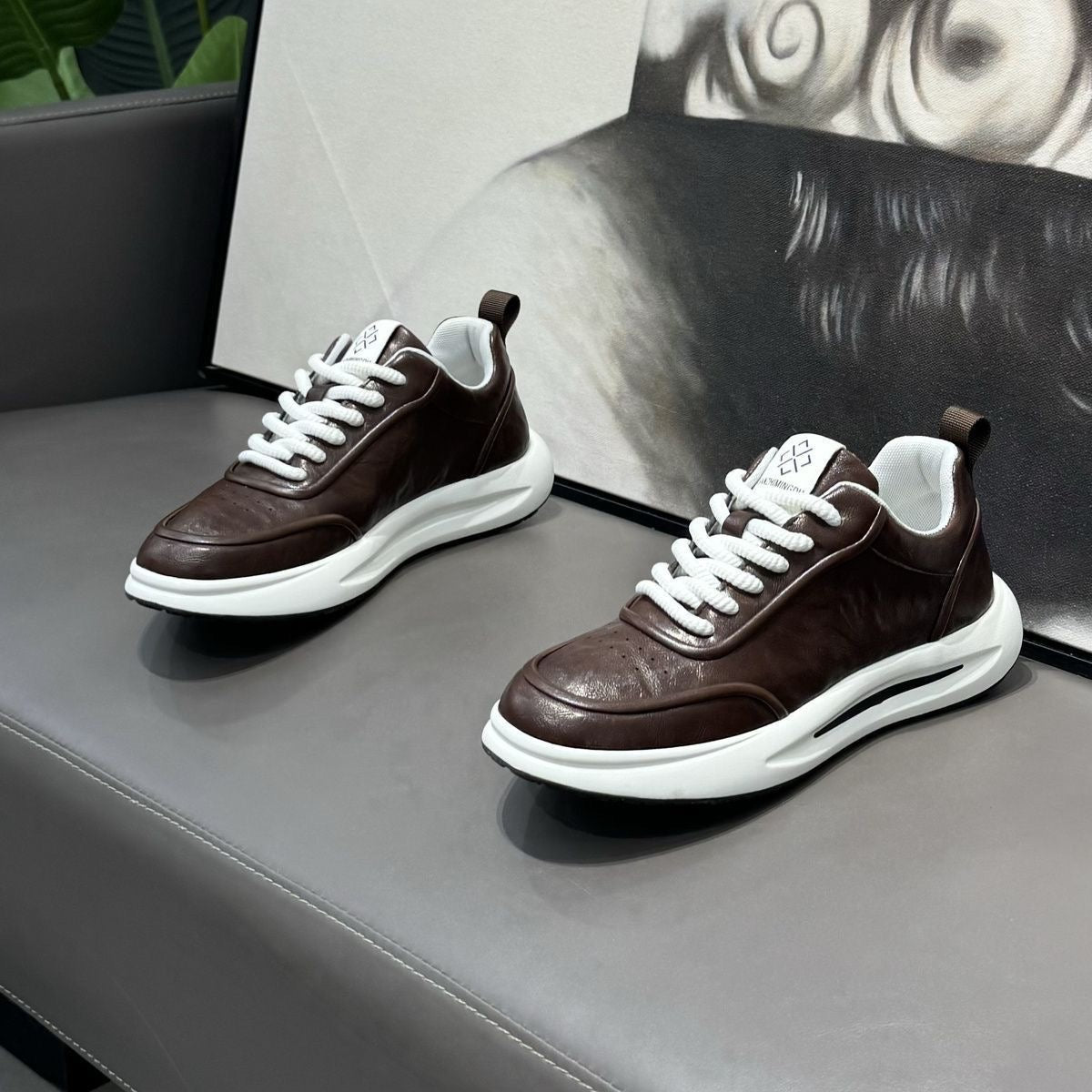 CUIR MARRON ÉLÉGANCE-MG