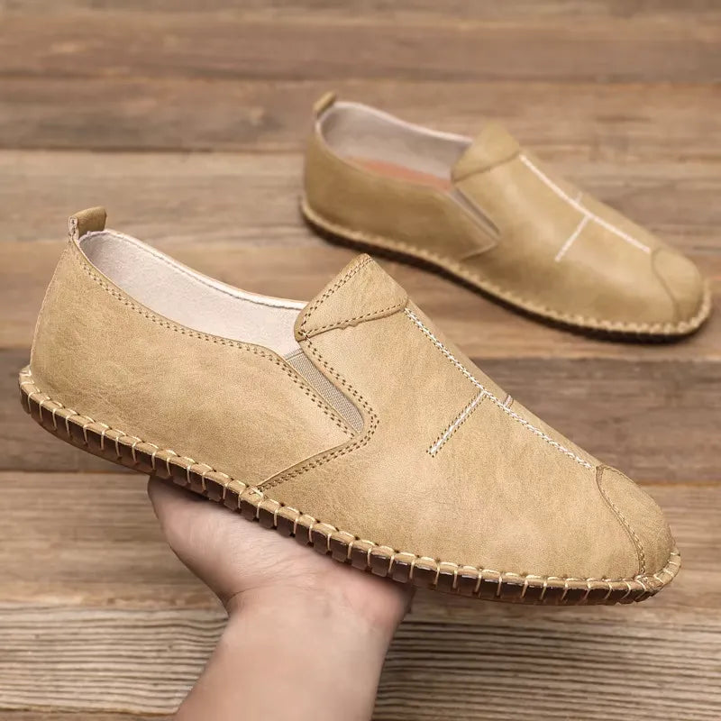 MOCASSINS EN CUIR BEIGE INTEMPORELS 2026-MG