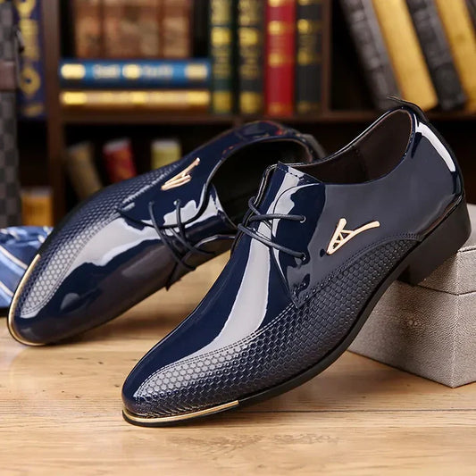 Chaussures habillées bleu marine pour homme