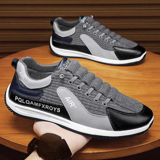 BASKETS SPORT GRIS & NOIR