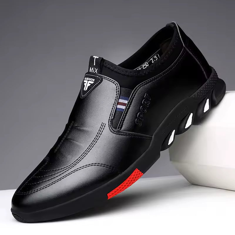 MOCASSINS SNEAKERS EN CUIR